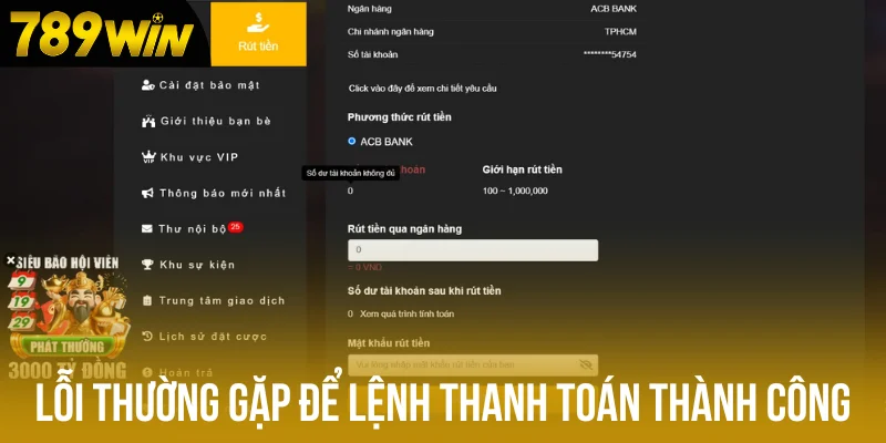 Tránh lỗi thường gặp để lệnh thanh toán thành công Tránh lỗi thường gặp để lệnh thanh toán thành công